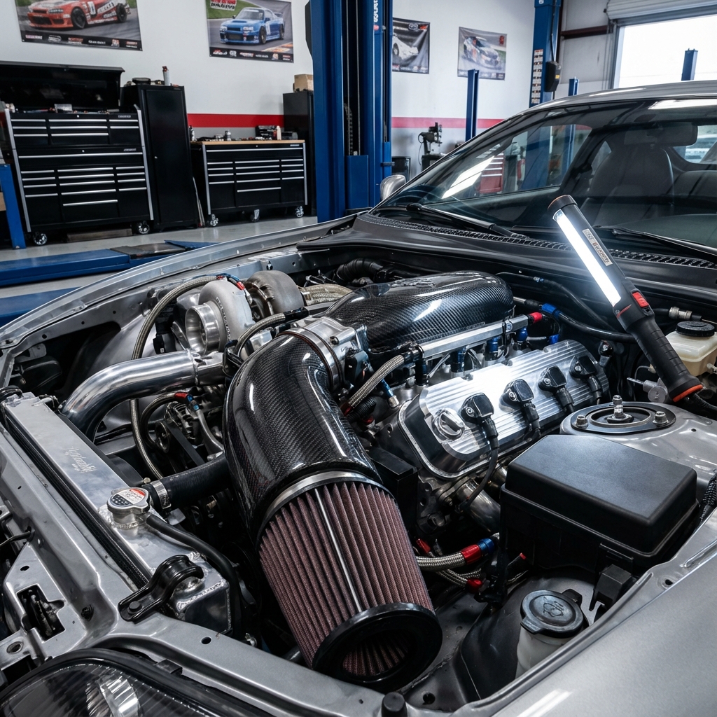 Forced induction engine bay