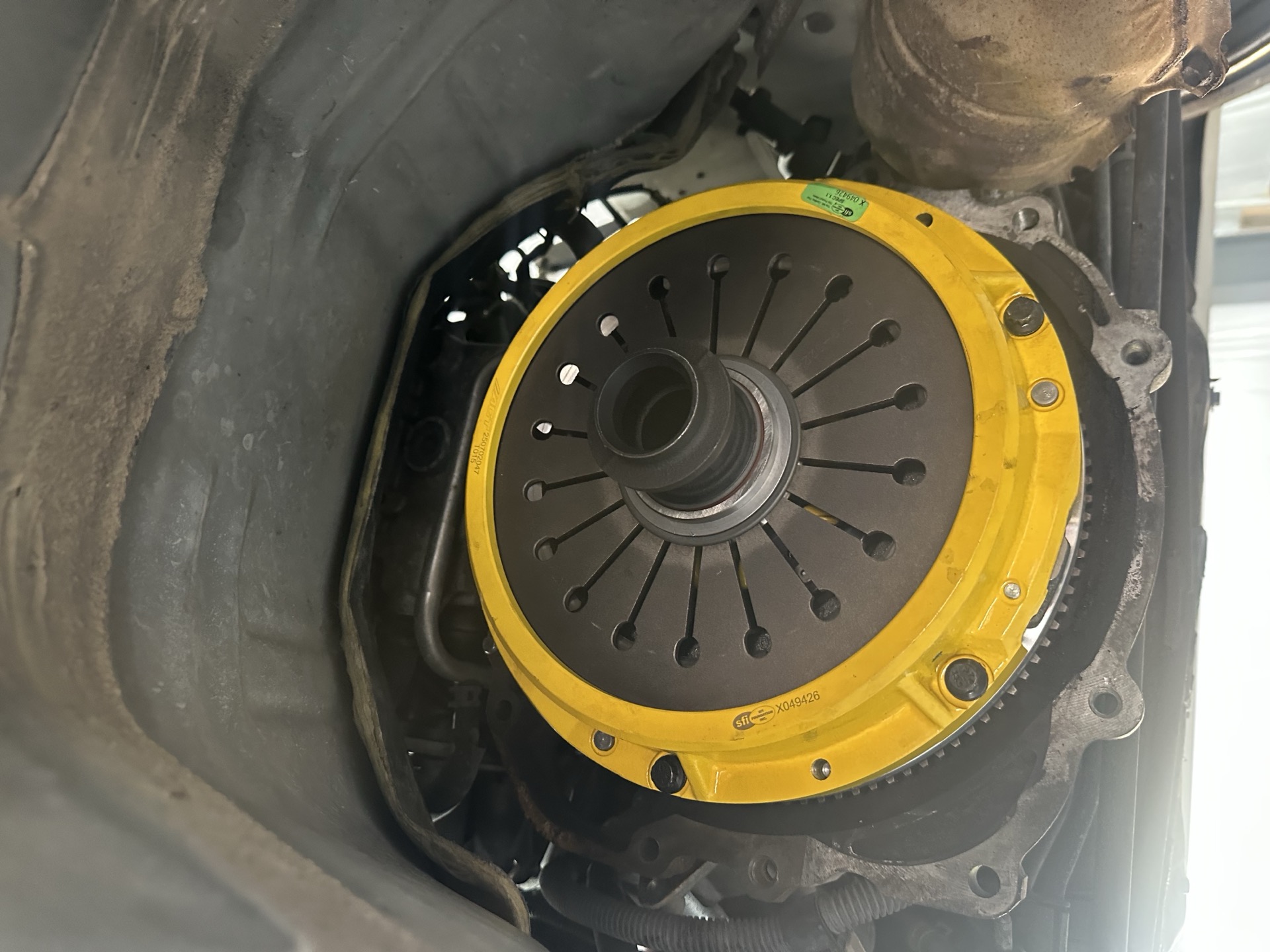 Clutch and pressure plate replacement